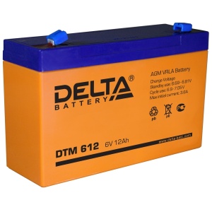  ()  Delta DTM 612 6V 12Ah 151x50x100 1,84